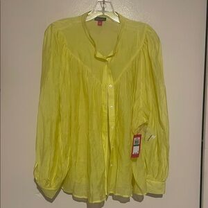 Vince Camuto Lemon Yellow Blouse